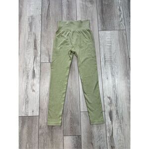 AURA Athletic High-Rise Ribbed Leggings Size S/M